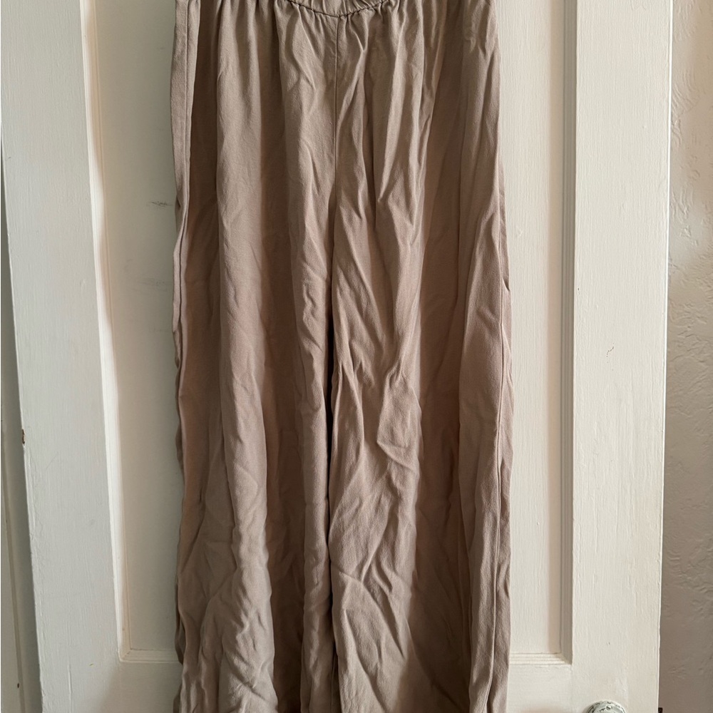 Eileen Fisher Taupe Relaxed Pants